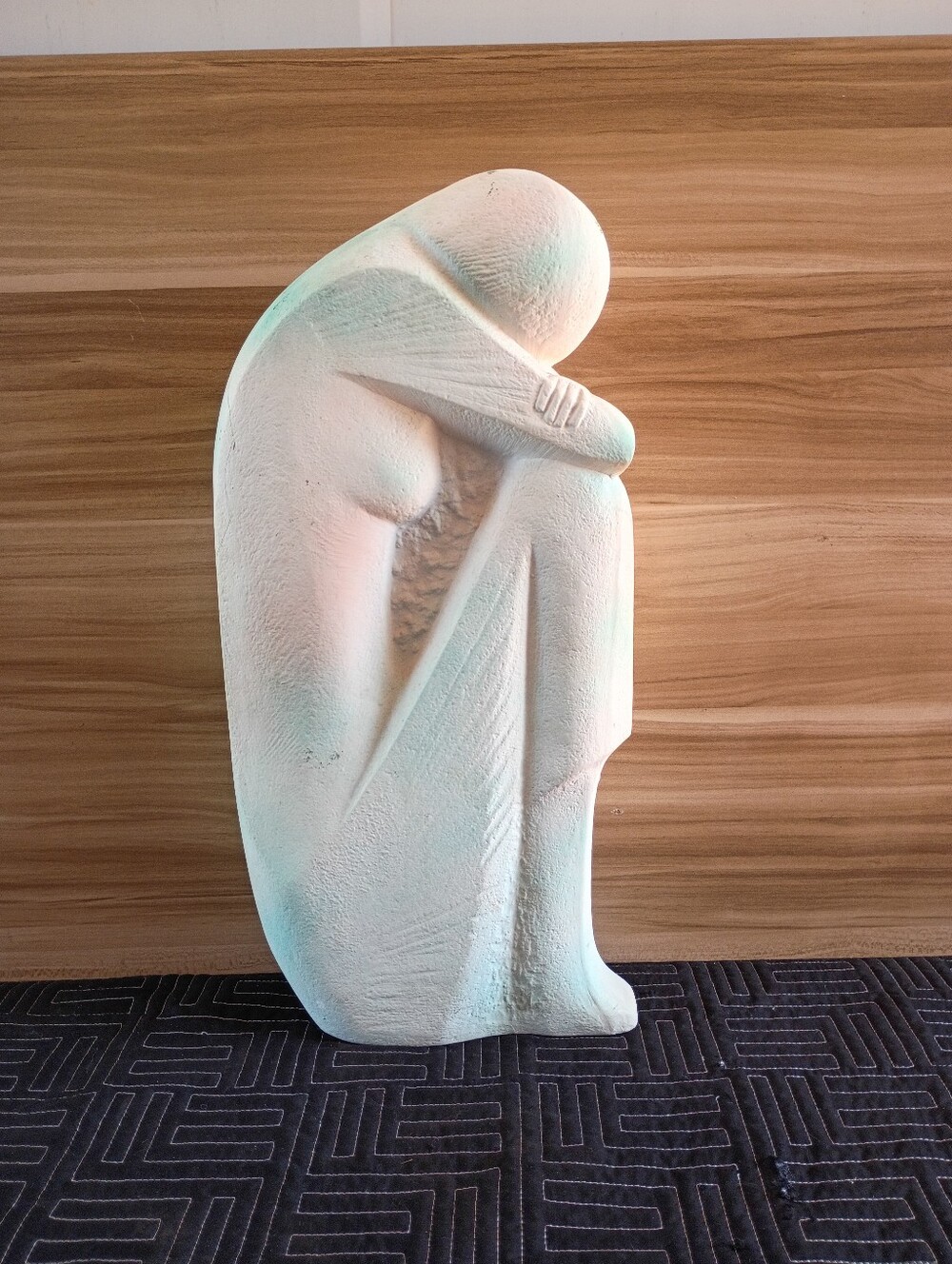 Vintage modernist "Emptiness" abstract sculpture